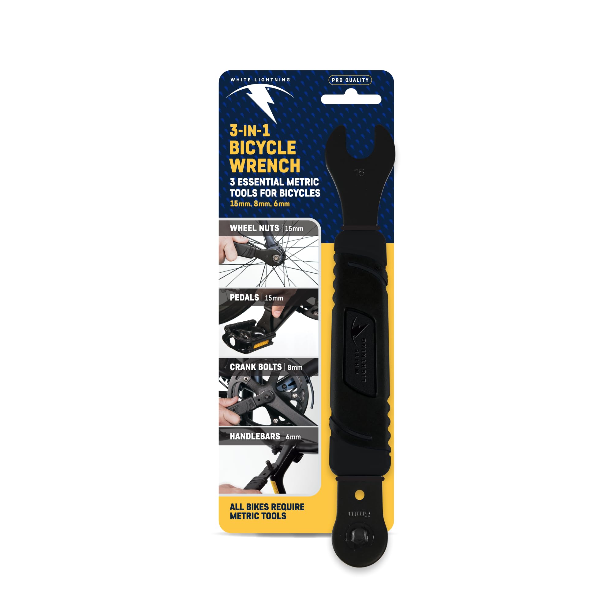 White Lightning 3-IN-1 Bicycle Wrench
