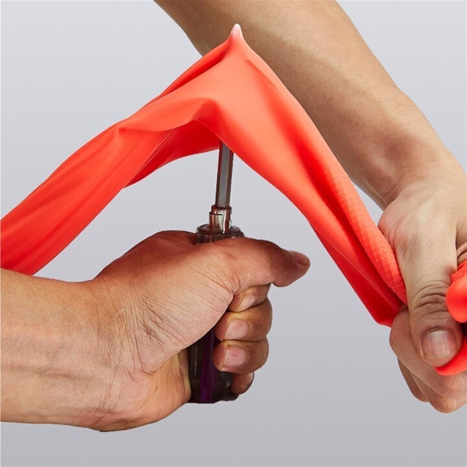 Guantes domésticos de lavado de caucho impermeable Latex Dishwashing Gloves, Non Slip Kitchen Cleaning Rubber Gloves(Giallo)