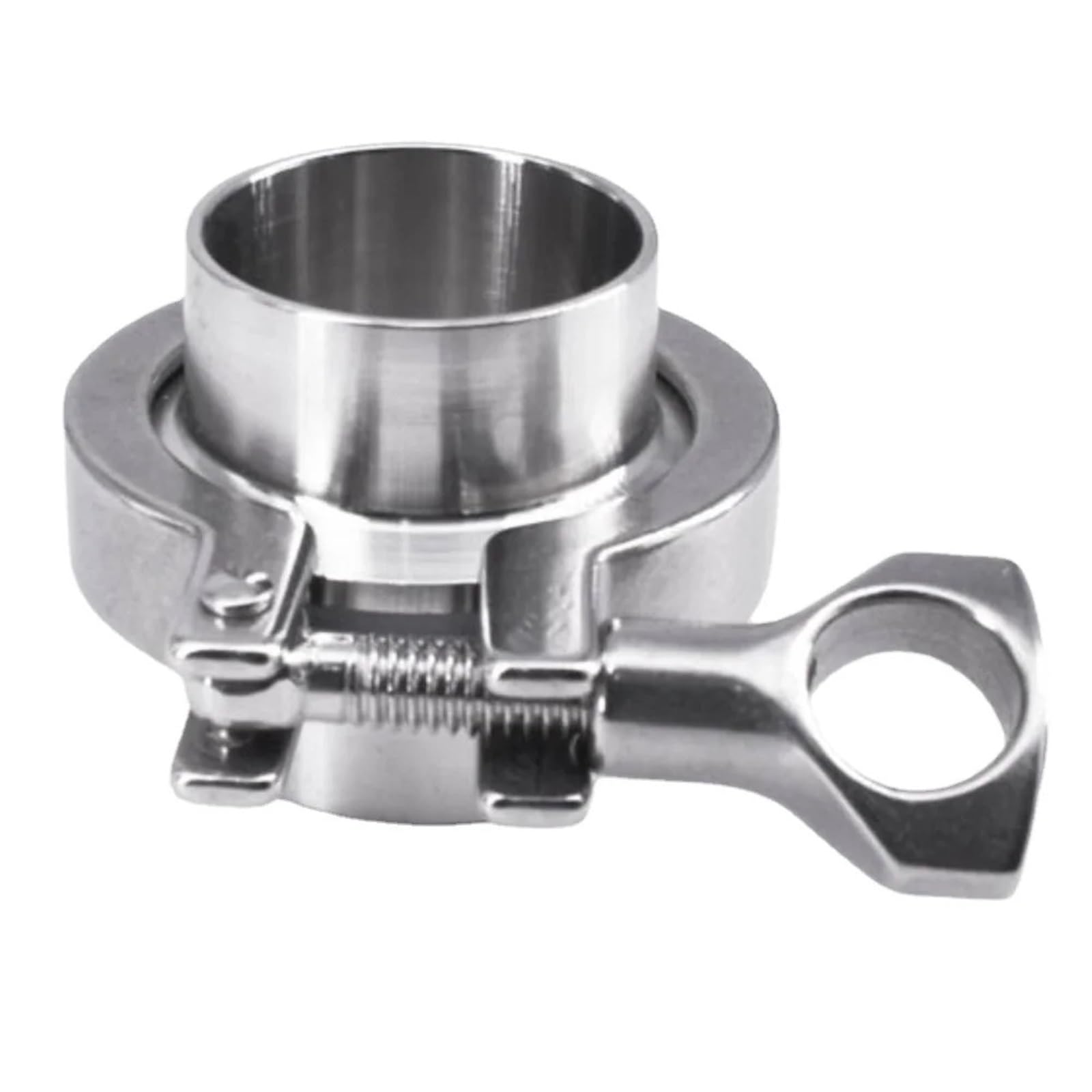 RUAJOGYNVM 0.5" 1.5" 2" 3" 4" 5" 6" 8" 10" Tri Clamp Set SUS 316L Stainless Assembly Weld Ferrule Pipe Fitting (SUS316L Slicone,57mm K64) RUAJOGYNVM