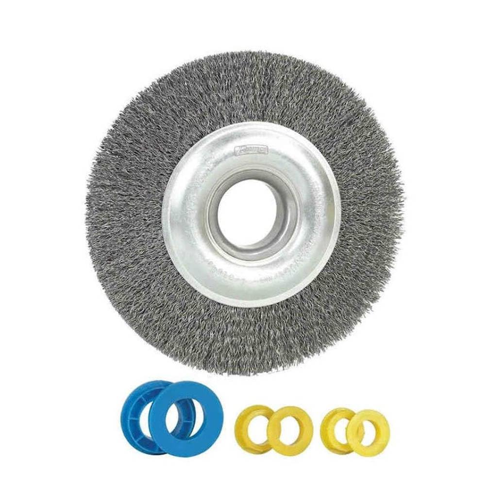 Brosse à Fil d Acier Ronde Coudée 103 x 23 x 0,7 mm - Acier, Résistante et Précise - Zones Difficiles - D-Work