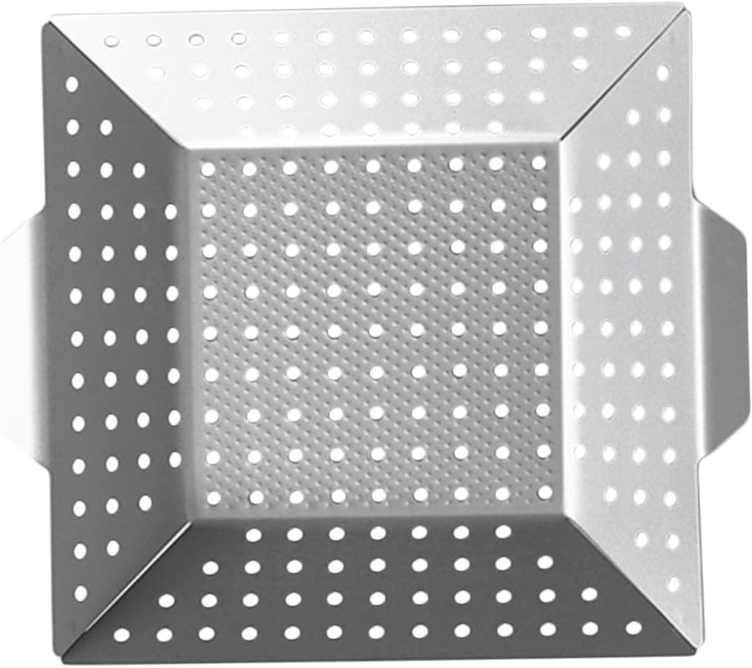 Non Stick Carbon Steel Barbecue Pan for Even Cooking Durable BBQ Grill Tray Tool for Outdoor Grilling Easy to Clean Store for Meat and Vegetables