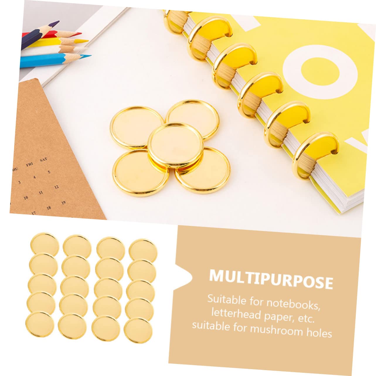 STOBOK 4 Set Di Raccoglitori Sfusi Con Angoli Arrotondati E Design A Foro Di Cuore Per Planner Con Dischi Set Da 50 Pezzi*4