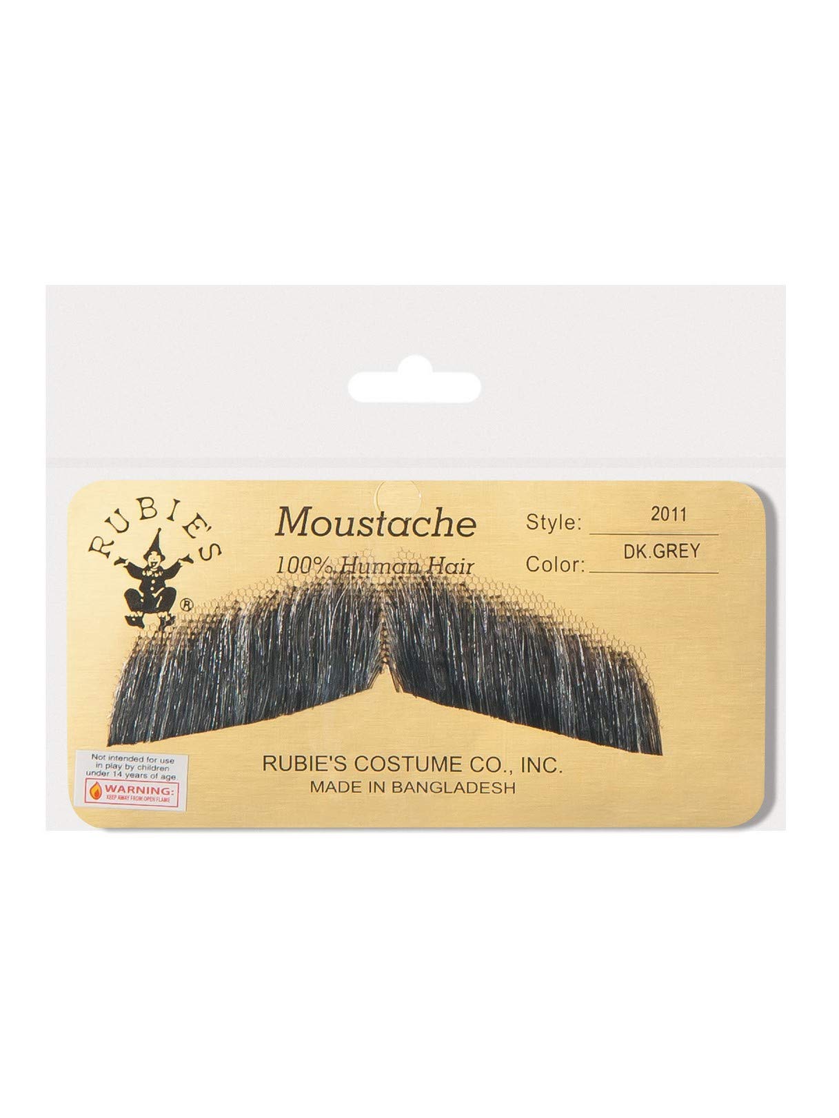 Rubie's Gentlemen's Human Hair Moustache
