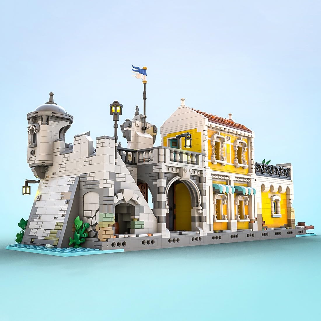 Juego de construcción de Bloques de construcción de Arquitectura, 3897 Bloques de sujeción para casa, MOC-108172 Modular casa maqueta, construcción Modular, Regalo para Adultos