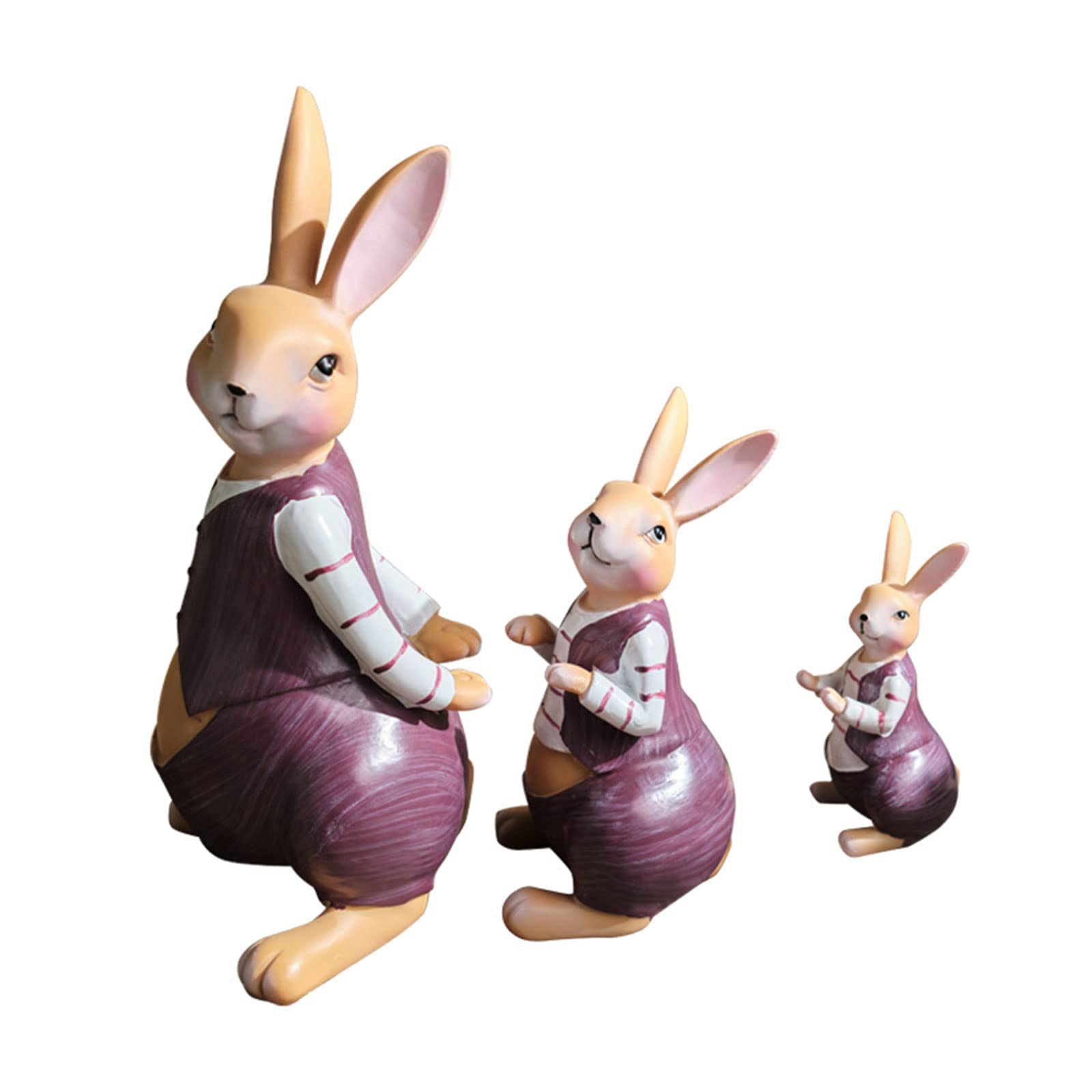 Famiglia di Pasqua Figurine Statue Ornamenti Decorazione Domestica Per Pasqua Vacanze Party Sfondo Decor