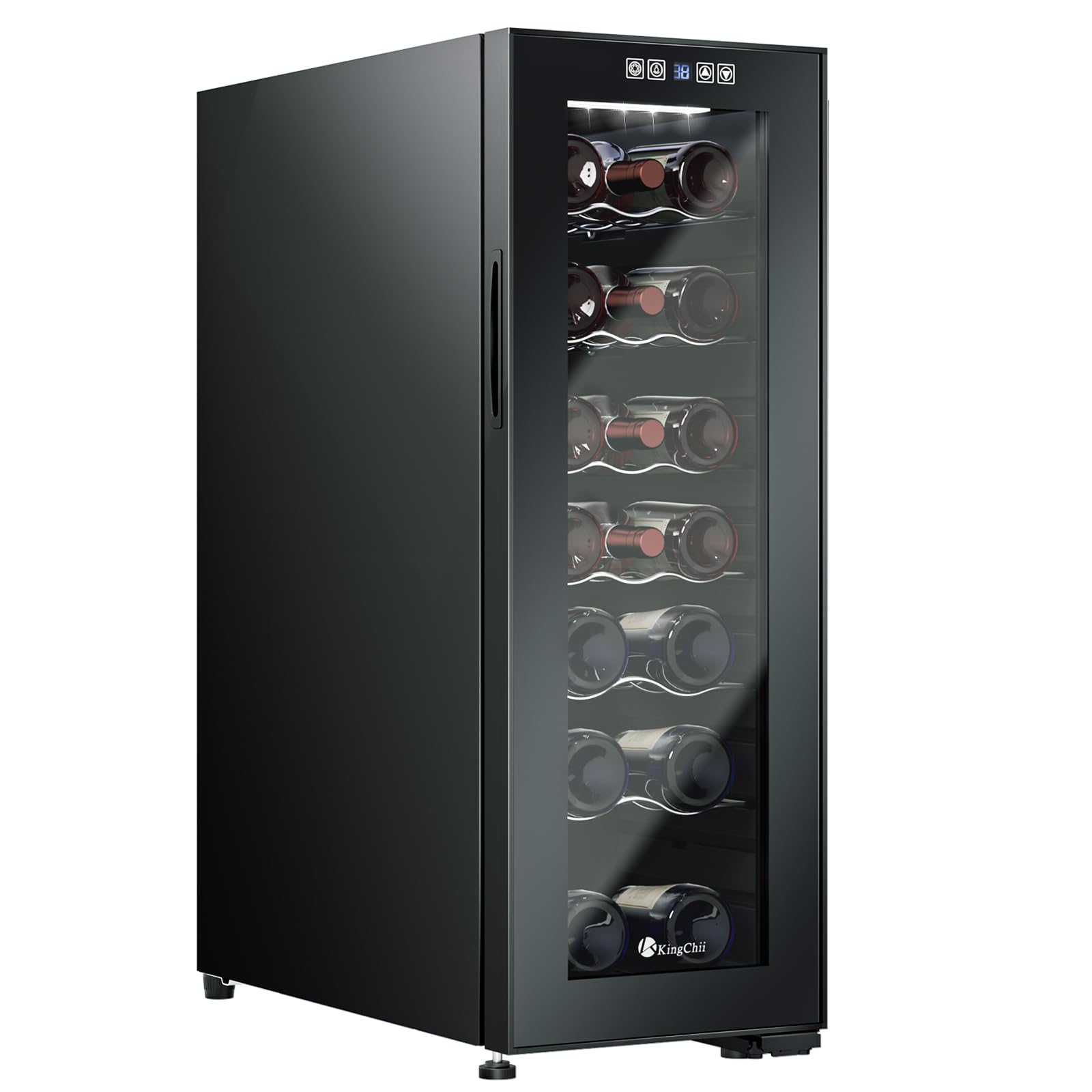 KingChii JC-66WS Wine Cooler Stainless Steel