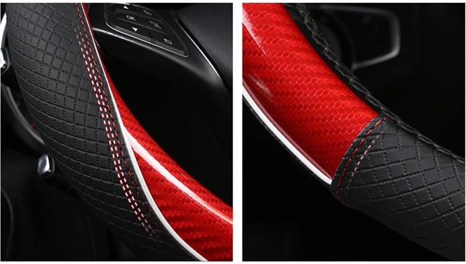 Coprivolante Per Auto Elegante Rivestimento In Pelle Antiscivolo Per Hyundai I40 I30 I20 I10 Ix35 Ix25 Per Tucson Per Accent(Titanium D type)