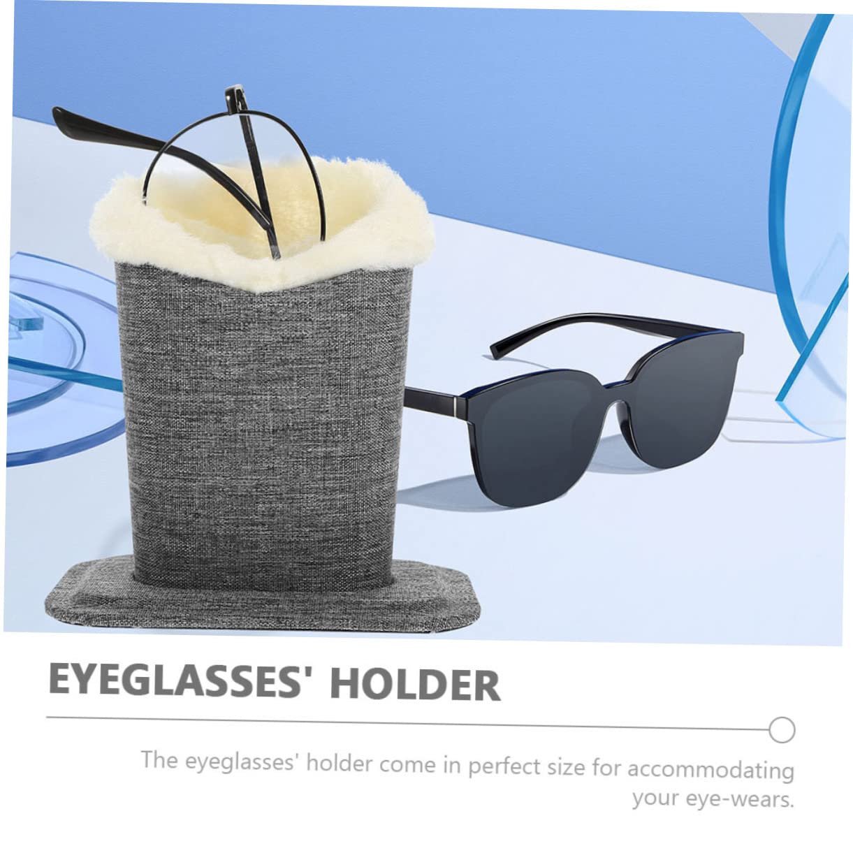 Homoyoyo 2pièces Support Lunettes Peluche Avec Large Ouverture Organiseur De Bureau Multifonctionnel Présentoir Élégant Et Pratique Pour Lunettes De Soleil Lecture