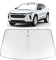 Vista 266 de Proadsy 2025 - Parasol para parabrisas actualizado con ajuste personalizado para Nissan Rogue 2014-2020, protector plegable de 4 capas