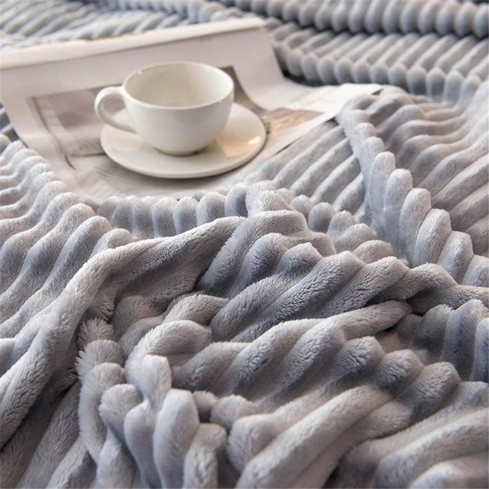 Coperta in Microfibra Morbida, Morbuy Super Calda Flanella Viaggio Picnic Coperta Leggero Camera Biancheria da Letto Divano Piccola (150x200cm,Marrone