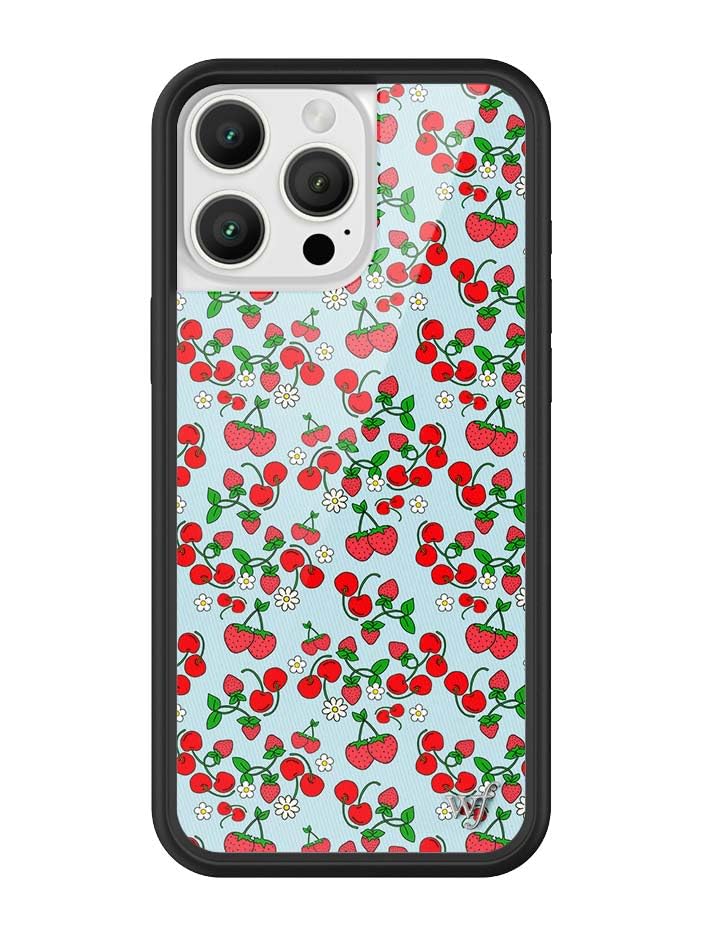 Image of Wildflower Cases - Compatible with iPhone 16 Pro Max | Protective Black Bumper, 6.5ft Drop Test Certified, Women Owned Small Business | Baby Berries