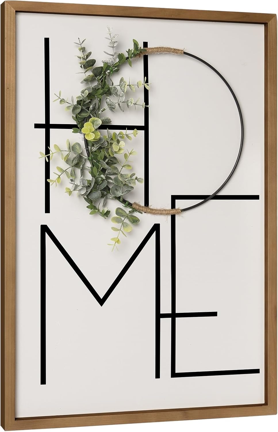 flangairy Home Sign Wall Decor, Wooden Home Letters Wall Art, Rustic House Decorations for Living Room Entryway Hallway Dining Room Farmhouse White-L