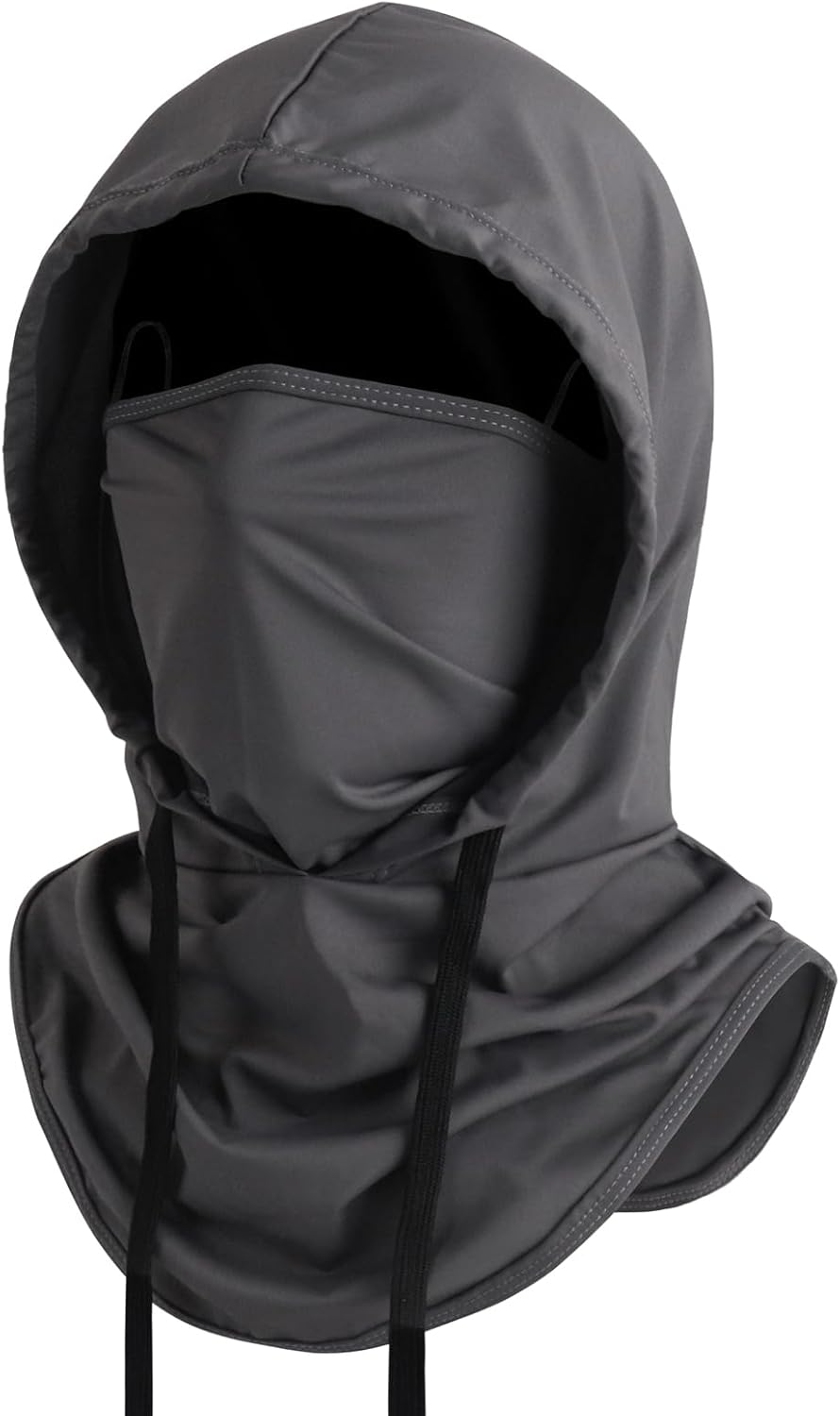Summer Balaclava Face Mask with Breathable Holes Sun Face Shield UV Protection Full Head Mask for Men Women Fishing Cycling Large Dark Grey-standard
