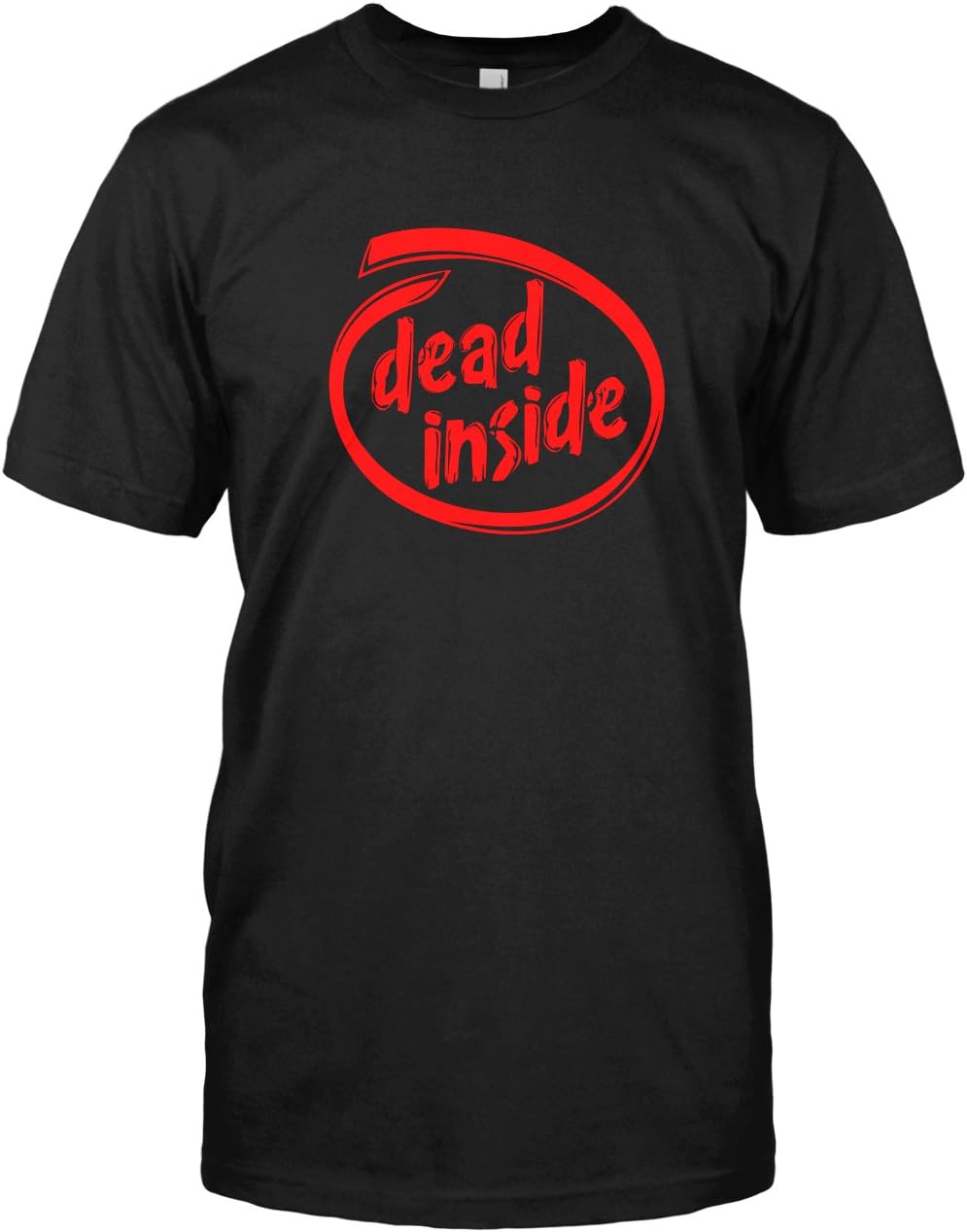 Dead Inside T-Shirt Funny Intel Inside Parody Zombie Tee Top