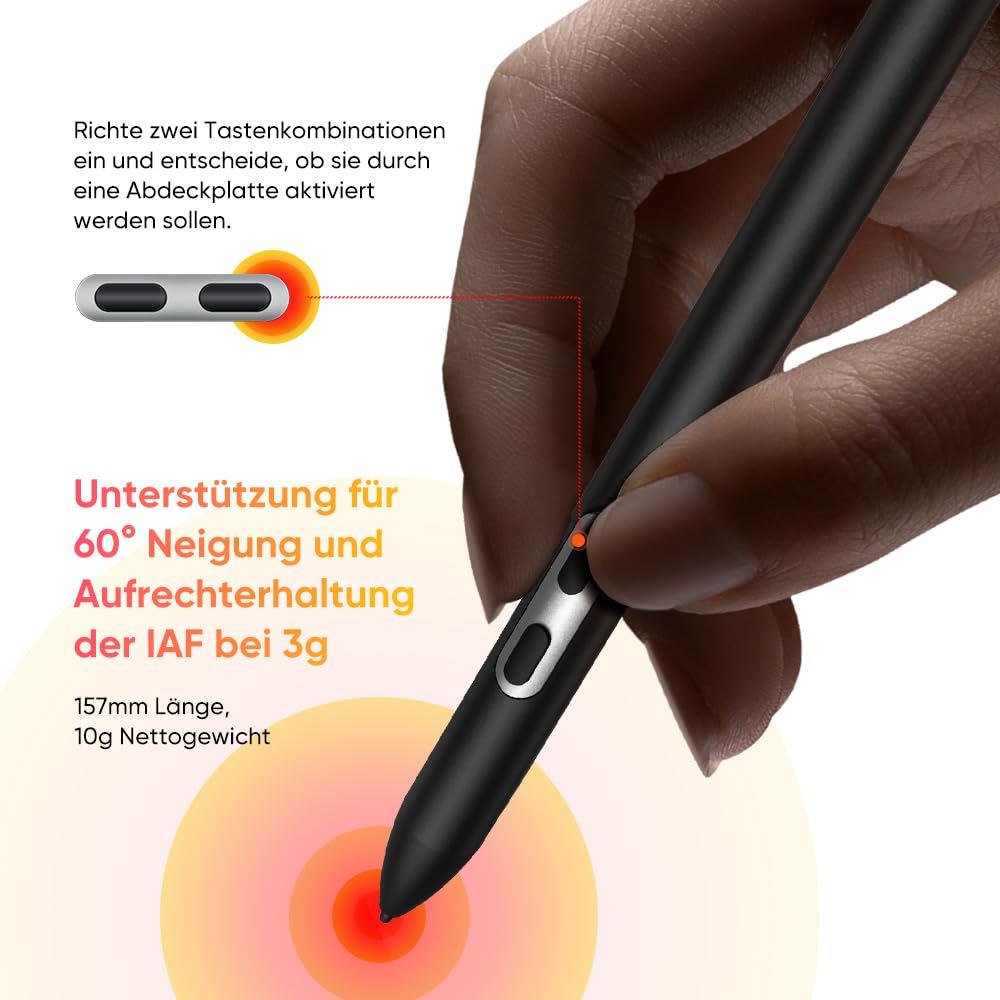 XPPen 12.2 Zoll Standalone Grafiktablett Display mit X3Pro 16384 Smart Stift, Android 8GB+256GB WiFi mit 8000mAh Akku, Magic Drawing Pad, 2K-Auflösung, Digitales Zeichentablett OS Android 14