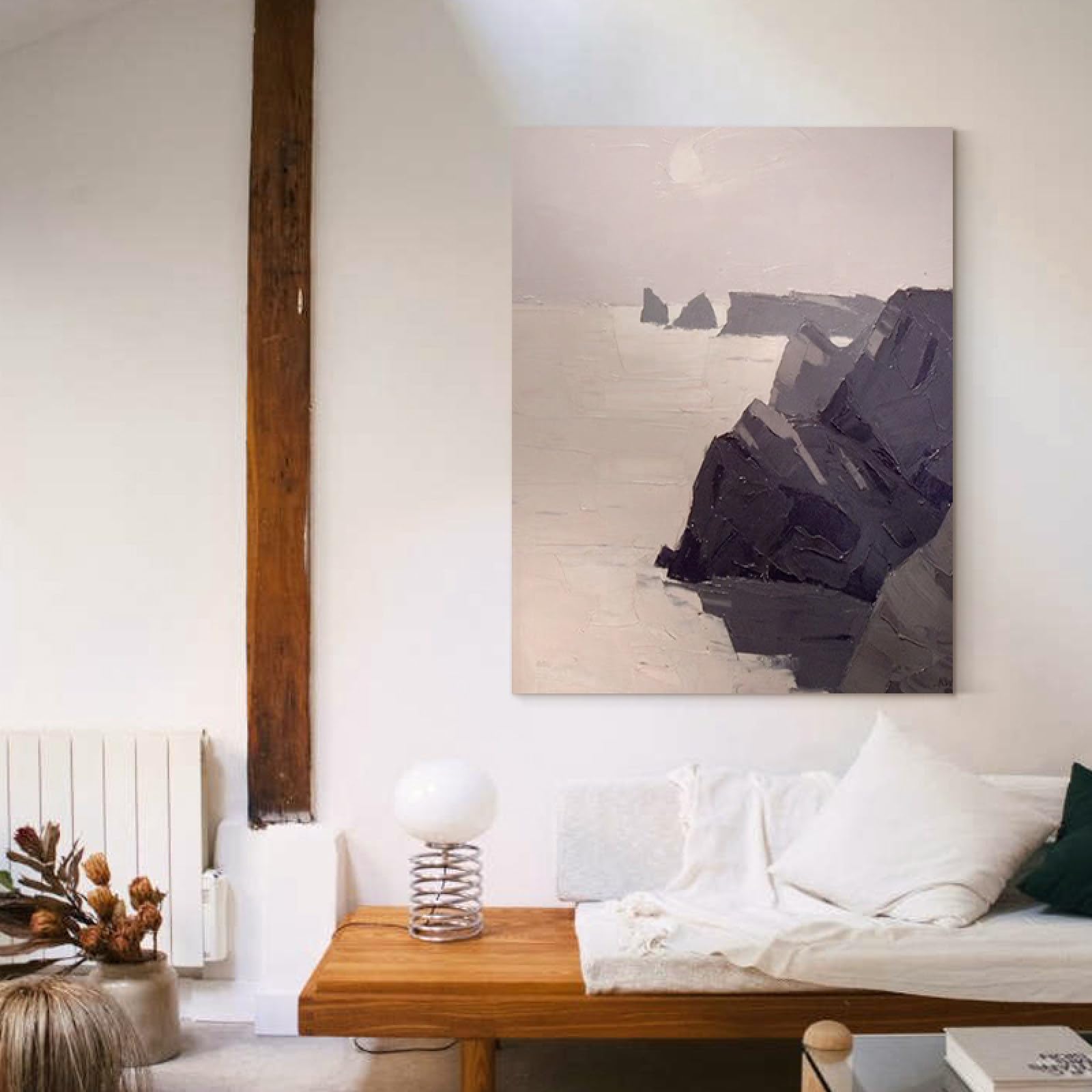 Peinture abstraite montagnes pour insuffler la sérénité dans votre maison