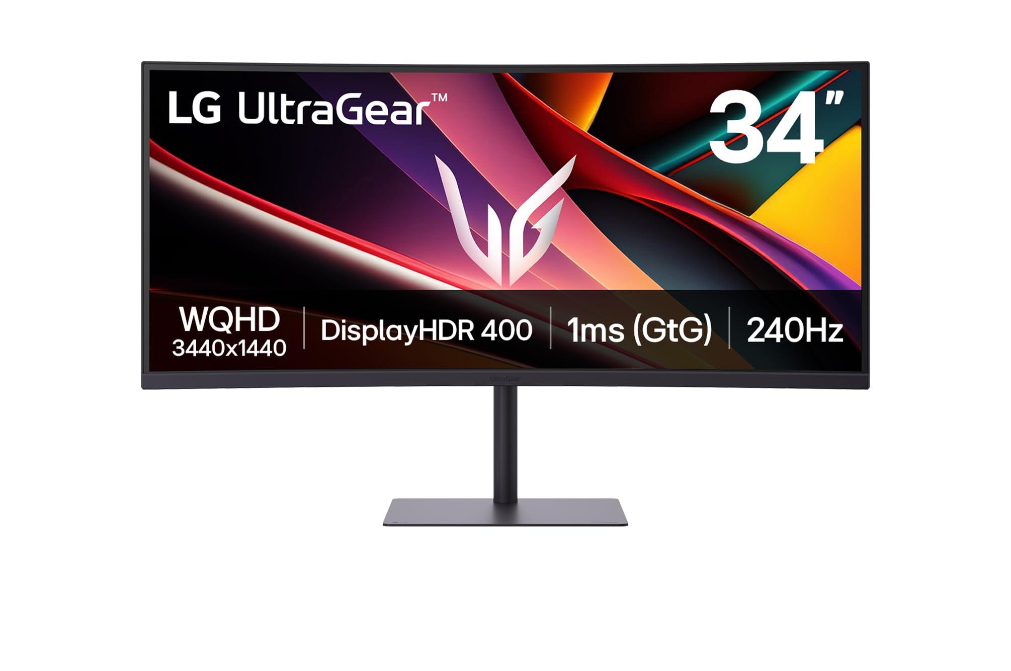 LG Ultragear™ 34G630A-B.AEUQ (34 Zoll) 21:9 Curved WQHD VA Gaming-Monitor, 240Hz, AMD FreeSync™ Premium, DisplayHDR™ 400, 2X HDMI 2.1, Schwarz