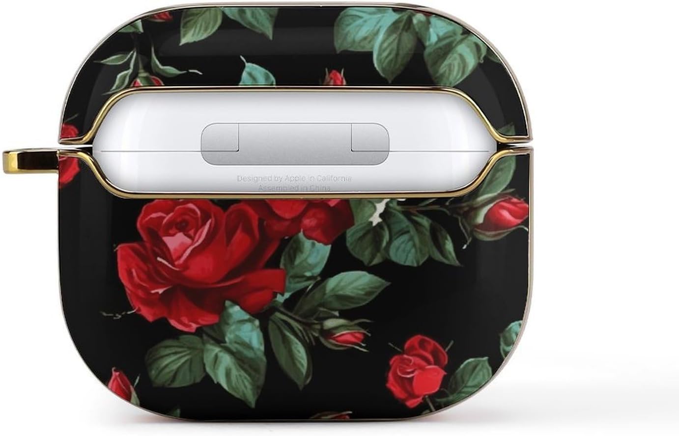 Beautiful Rose Gift Headphone Case Compatible with 3 Case Cover Headphone Organizer for 3rd Generation Case Supports Wireless Charging, Shock Resistant image 3