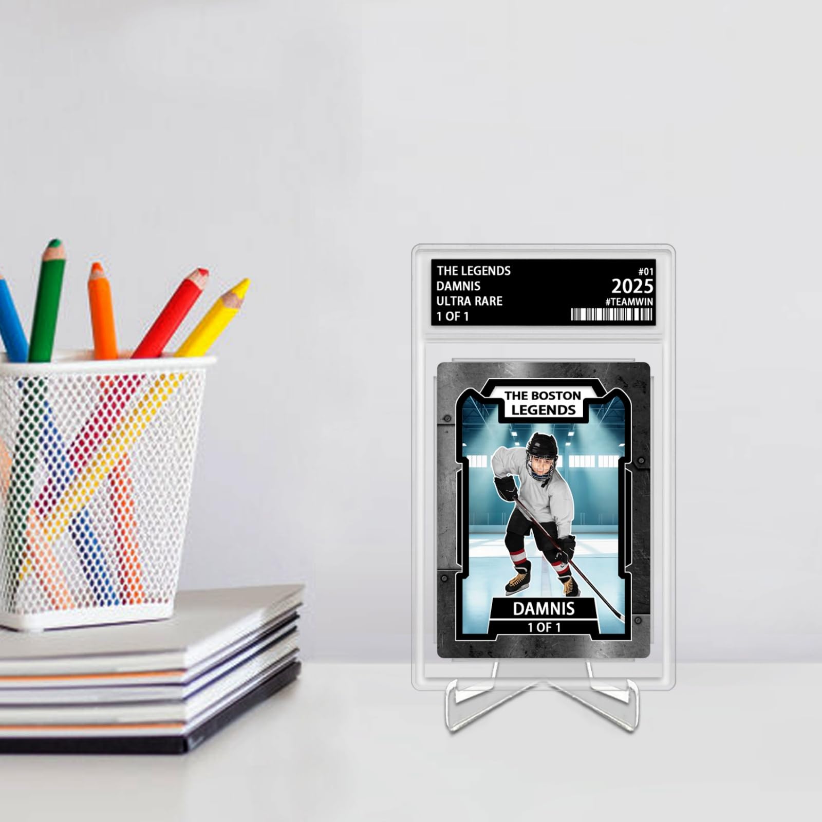 Amazon.com: Personalized Graded Sports Cards, Custom Name Graded Ice Hockey  Card with Photo Picture, Sport Trading Cards for Kids Men Women Players  (Ice Hockey) : Sports & Outdoors