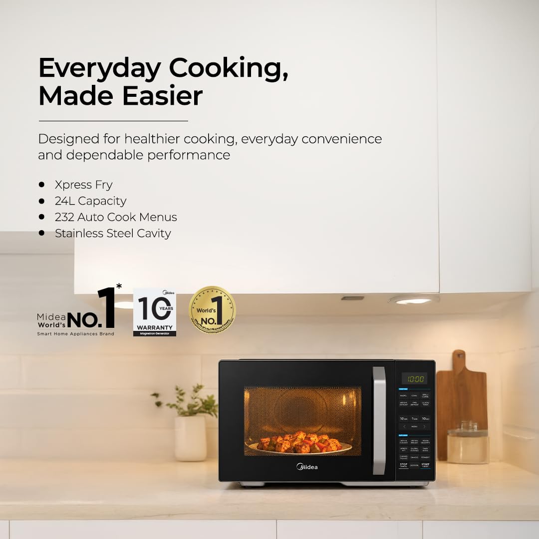 Midea 24L Convection Microwave - Grill & Air Fry -12 Midea 24L Convection Microwave - Grill & Air Fry -12