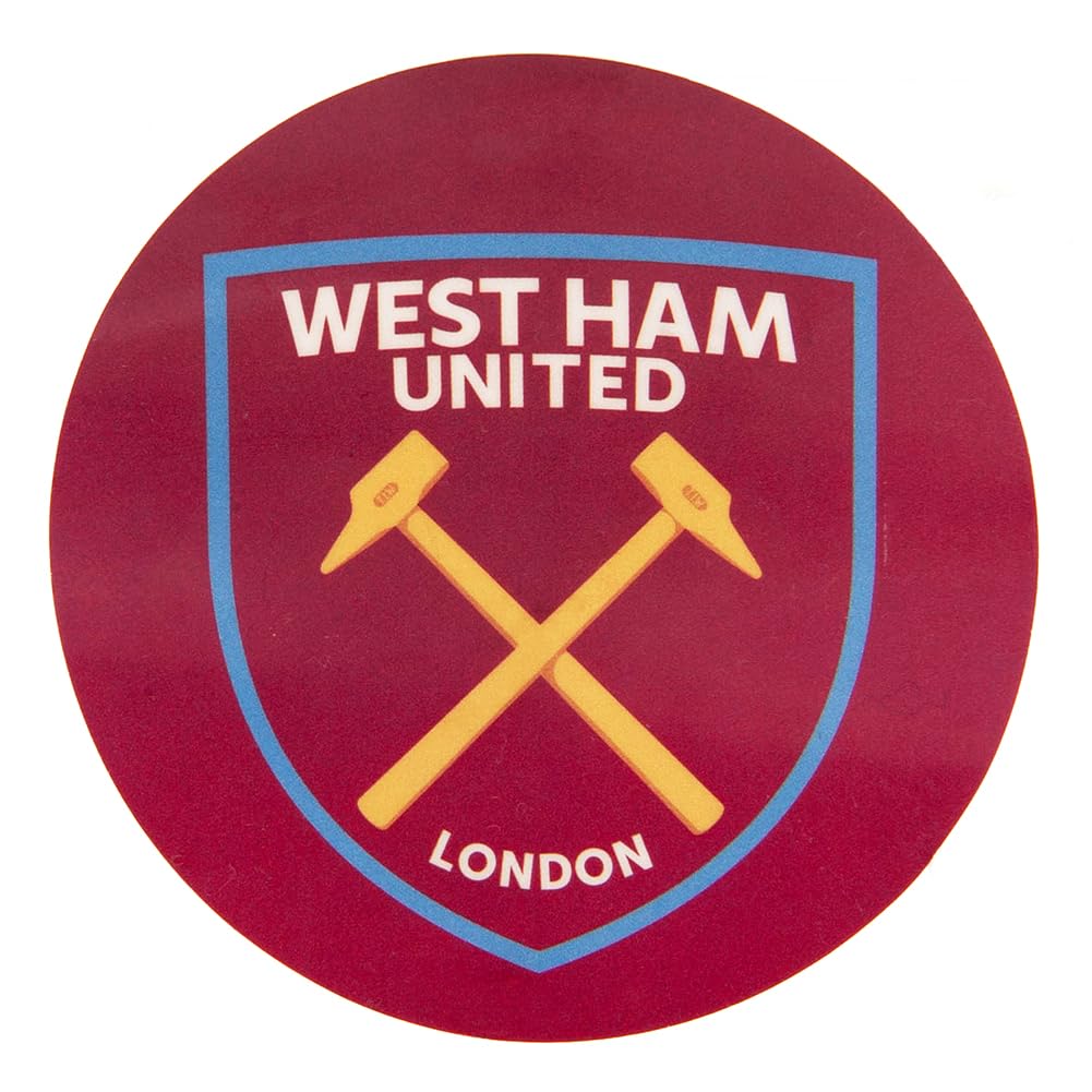 West Ham United Fc Crest Single Car Sticker 5055488253658