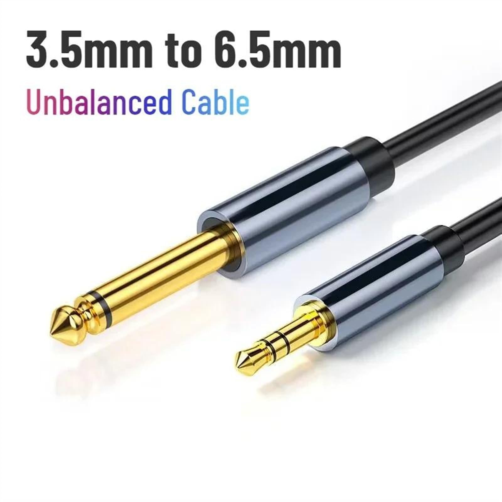 Kabel Audio 3,5 Mm Do 6,5 Mm Jack Z Męskiego Na Męskie Kable Stereo Do Wzmacniacza, Miksera, Głośnika Gitarowego Kabel do Instrumentów Gitarowych (Color : TS, Size : 5m)