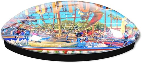 Miniatura 2 de Lywallca Calcomanías magnéticas para nevera de Los Ángeles de Estados Unidos, calcomanías decorativas con imán de viaje, cristal de recuerdo de