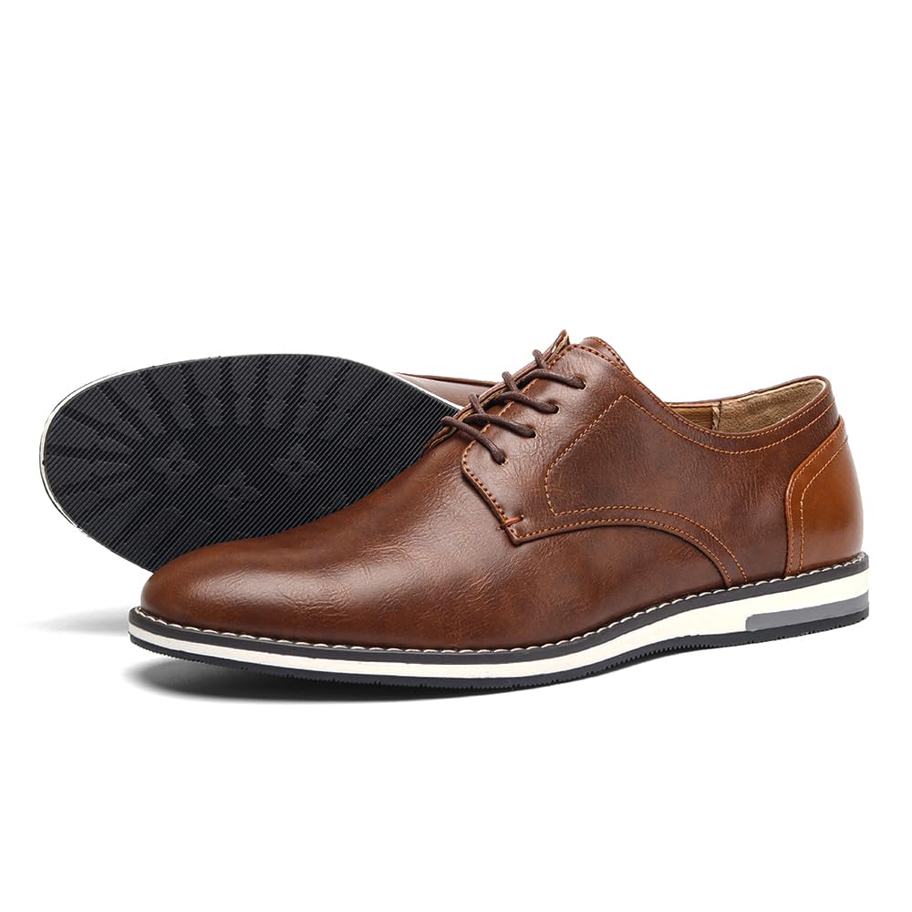 Harssidanzar Los hombres de Plain Toe Oxford Zapatos de vestir de negocios formal Zapatillas de deporte KM308EU