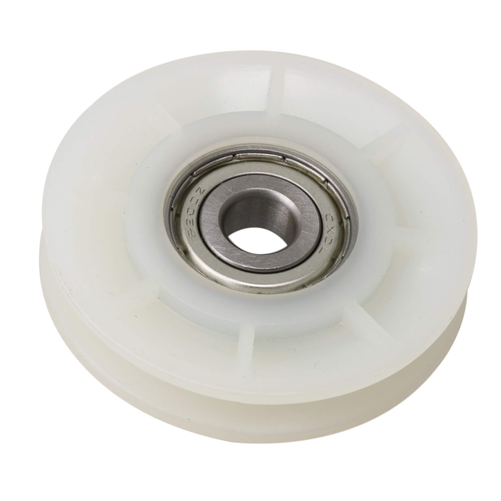 Buy CNBTR Creamy White 60mm Outer Diameter Nylon Bearing Steel Cable