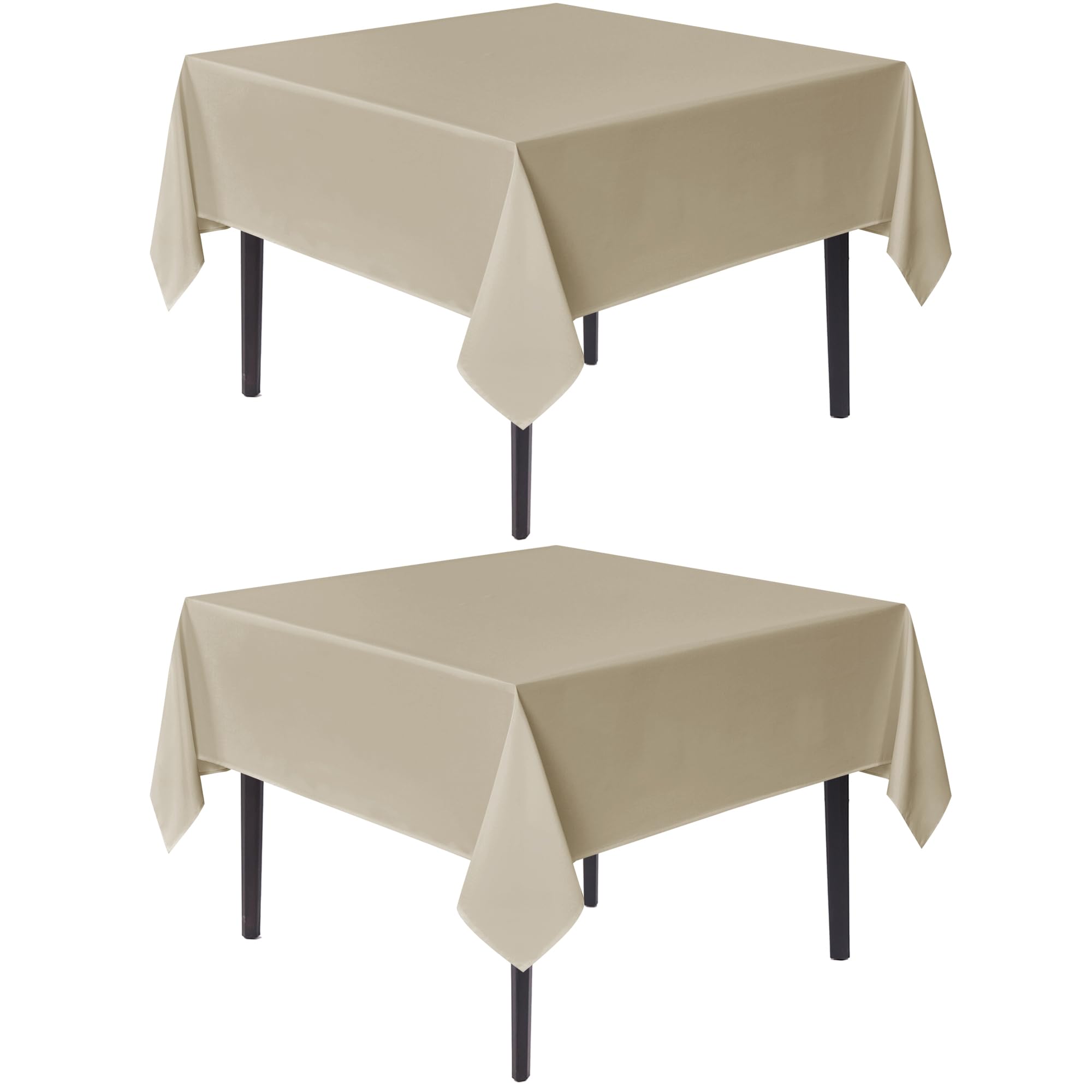 Photo 1 of sancua Natural Square Tablecloth 54x54 Inch, 2 Pack