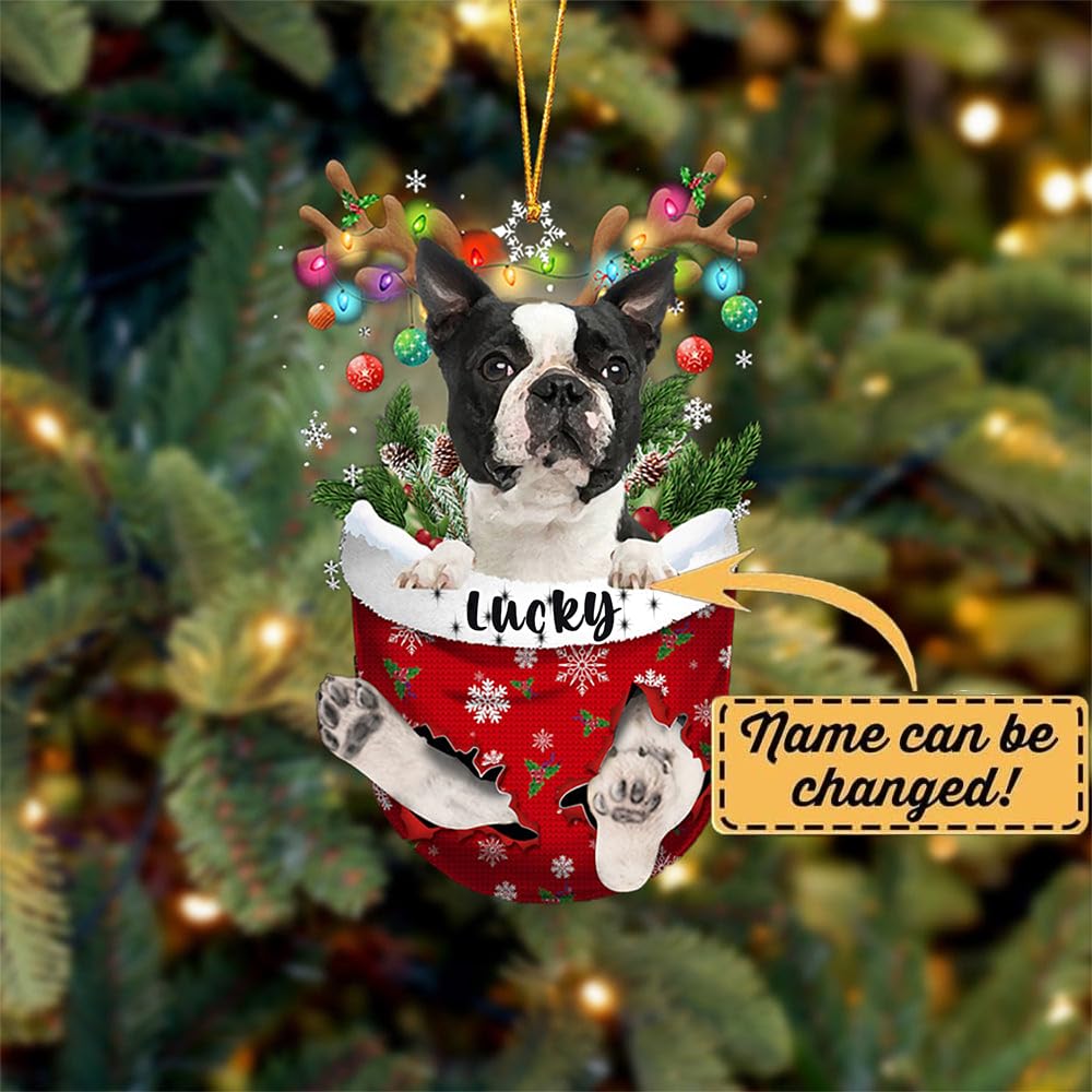 Calendrier De L'Avent Boston Terrier 2025 - Décorations De Noël En