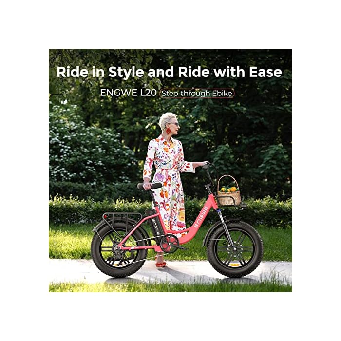 ENGWE Electric Bike 20" Fat Tyre Step Through Shimano 7-Speed - Image 3