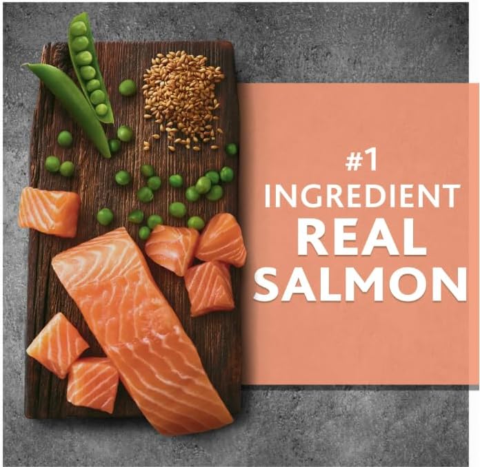 Pure~Balance Wild & Free Salmon & Pea Recipe Dry Dog Food, Grain~Free, Natural Nutrition for All Dog Life Stages, No Fillers or Artificial Preservatives, Supports Healthy Coat & More ~ (11 Lbs).