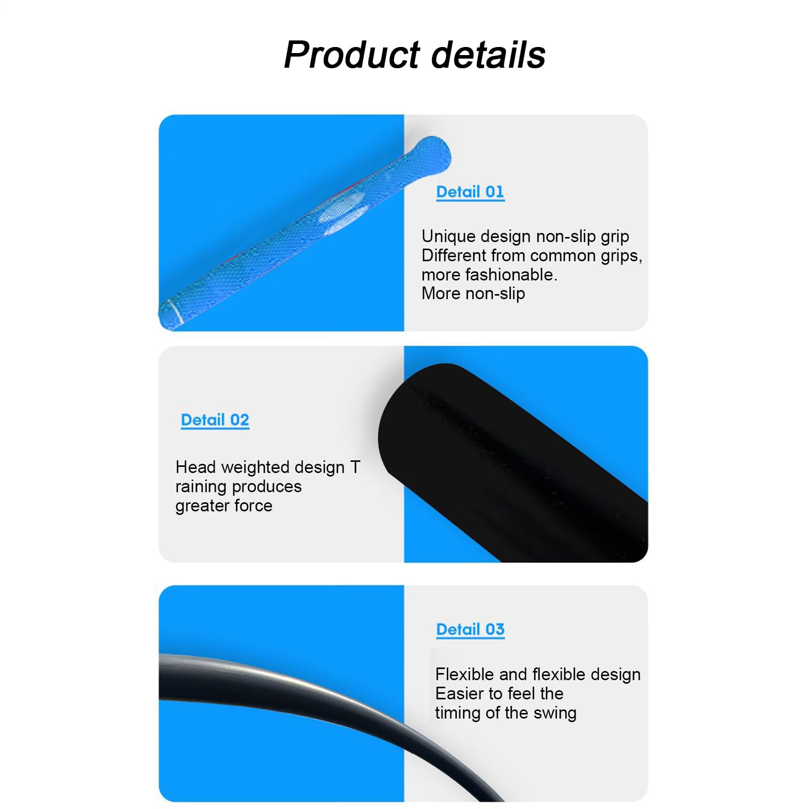 Entrenadores de Swing de Golf Corrector Agarre Ergonómico Antideslizante | de Práctica de Swing de Golf Accesorios De Golf, Portátil, Para Casa, Campo, Campo De Prácticas, Exterior, Principiante,