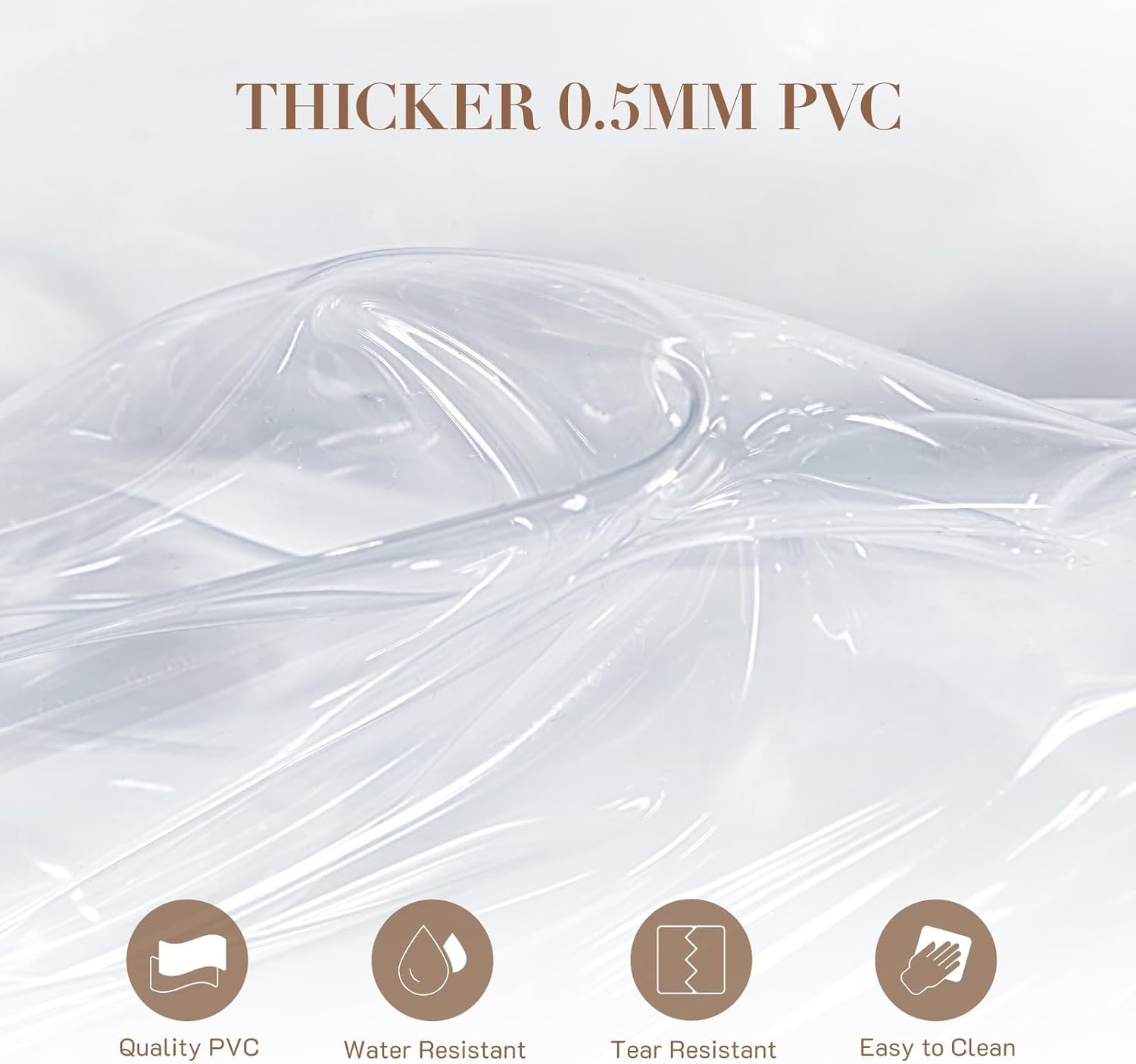 Missnine Clear Bag for Stadium Events Thick PVC Clear Tote Bag for Women with Guitar Strap for Sports Concert Beach - Image 6