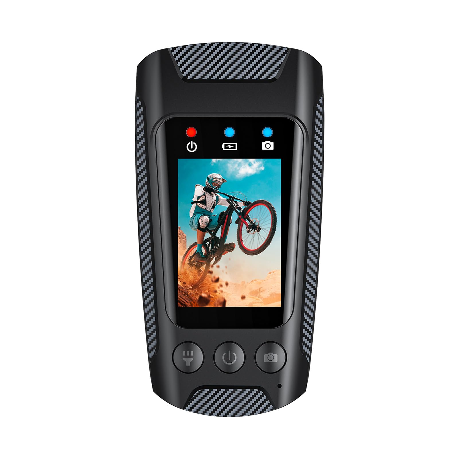 Macchina fotografica di ciclismo 4K con 60fps Video IPX5-2 IPS Schermo WiFi per il pendolarismo notturno