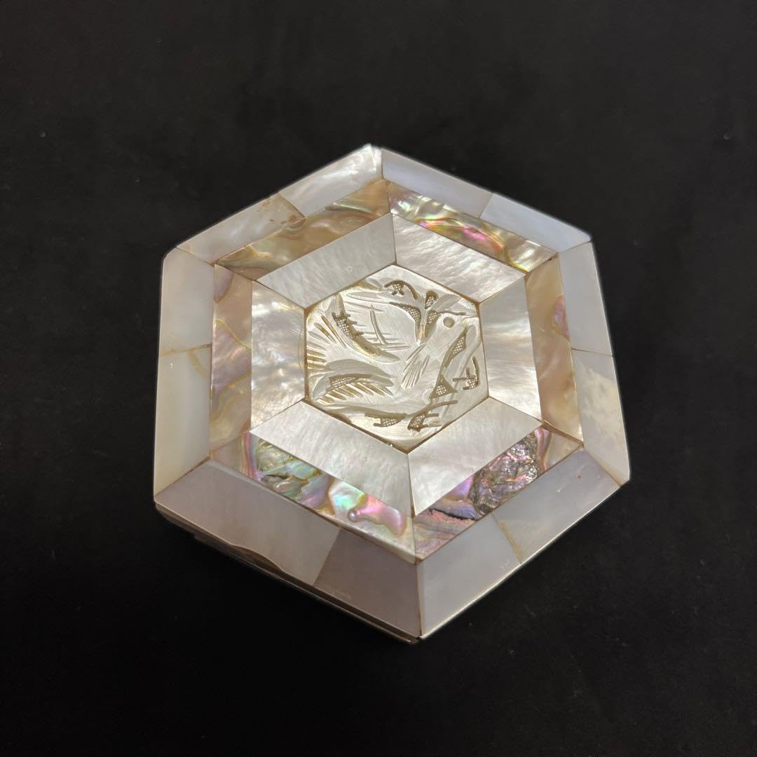 Amazon.co.jp: ベツレヘムパール ジュエリーケース 真珠貝 平和 鳩ハト