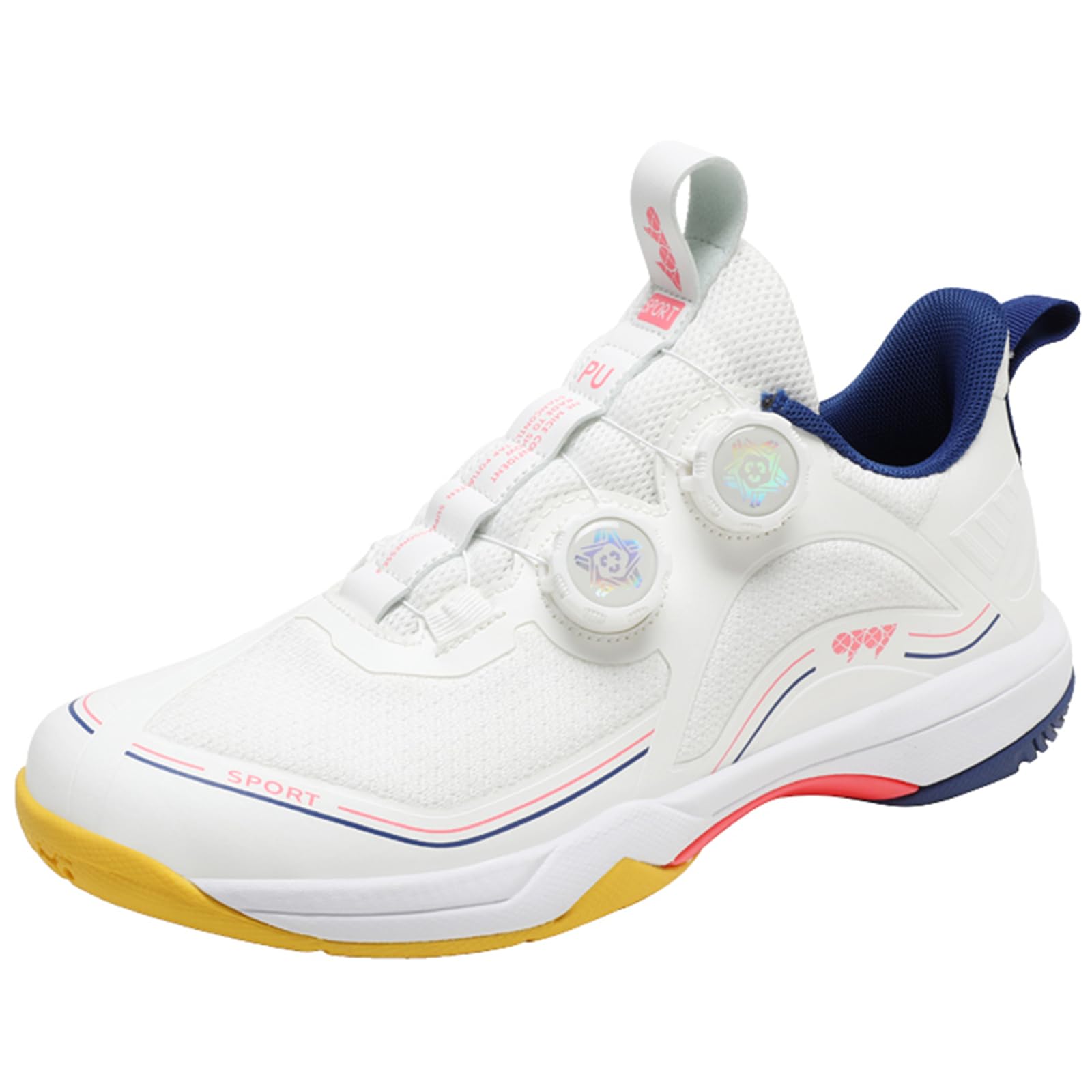 Zapatillas de bádminton/tenis de mesa con tecnología sin costuras, diseño unisex ligero, placa de carbono TPU y suela MD antideslizante, versátil