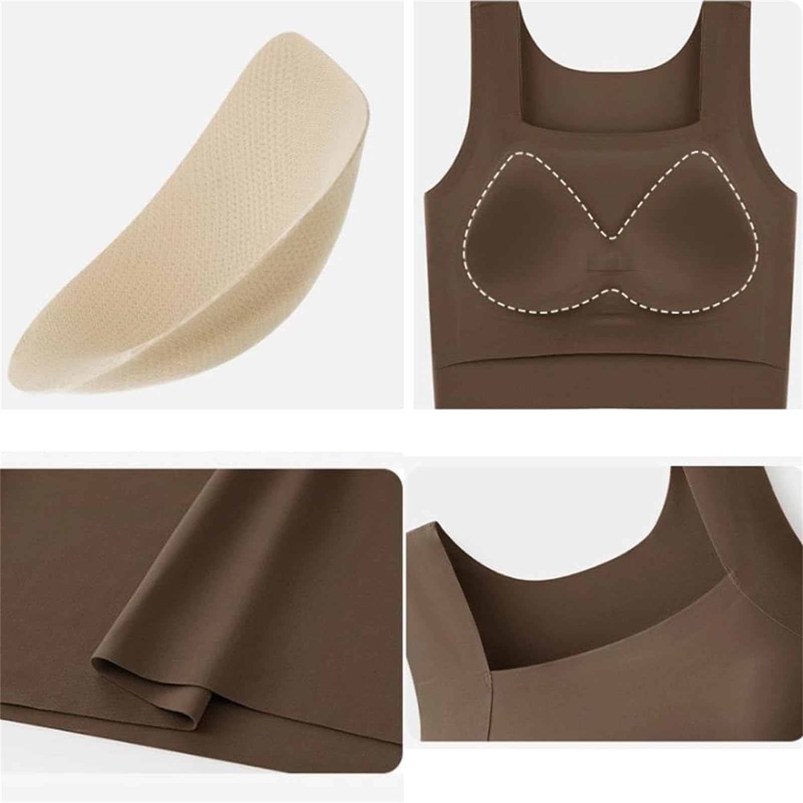 Débardeur avec Soutien-Gorge intégré au Cou, Haut d'entraînement sans Manches pour Femme, Haut Slim sans Manches très Extensible