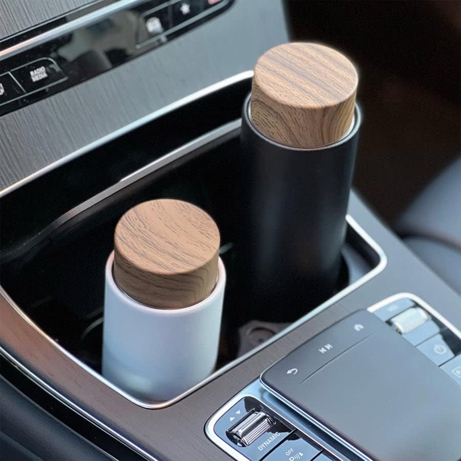 Miniatura 3 de MMEP Insulated Travel Water Bottle Stainless Steel Leak Proof Thermos Tumbler for HotIce Coffee and Tea Unique Gifts for Women and Men 135 oz Black