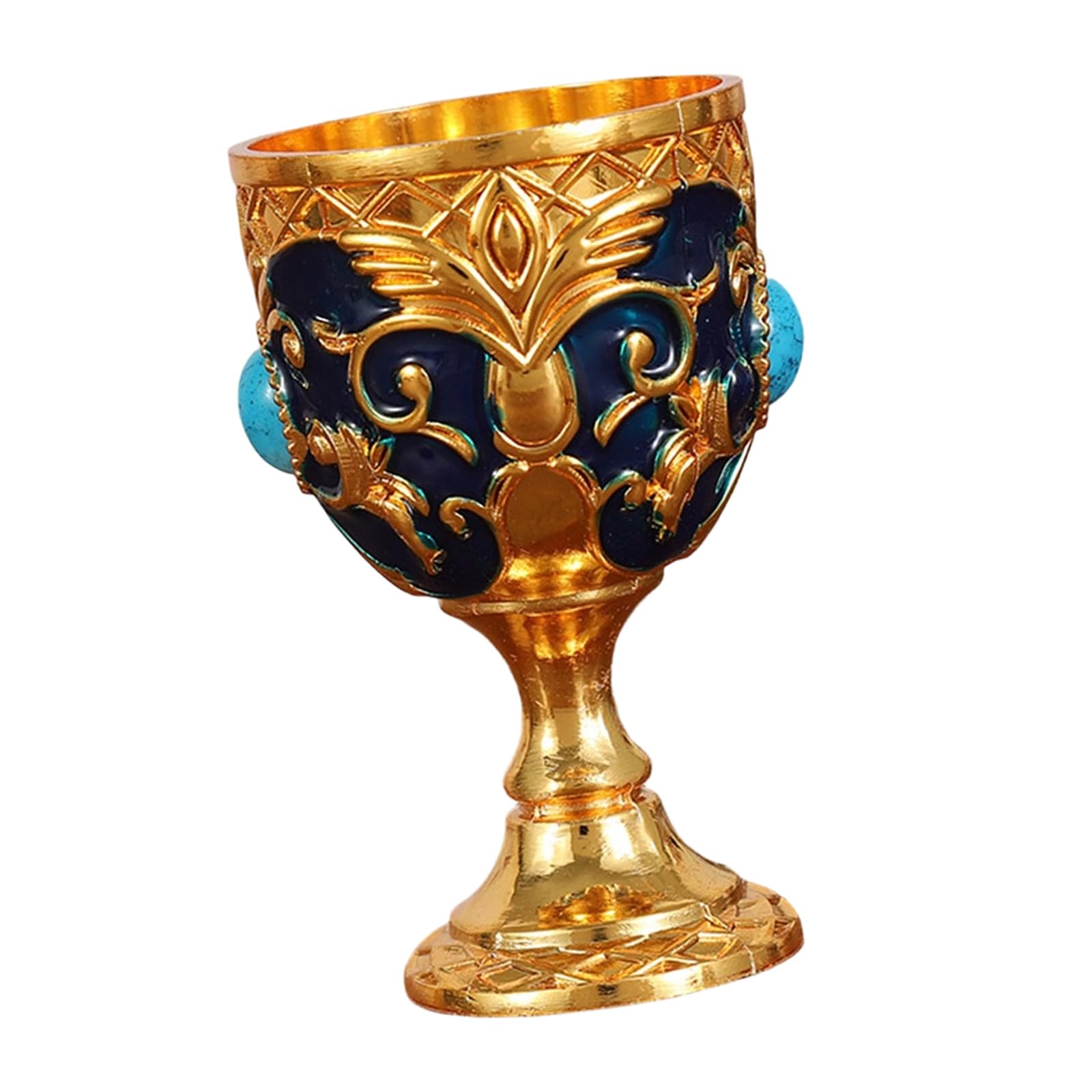 ZEPFJHE Metal Small Goblet Butterfly Engraved Wine Cup Antique Finish Shot Glass for Whiskeys and Liquor Tasting Parties Decors Metal Glass Party Drinkware Butterfly Engraved Cup