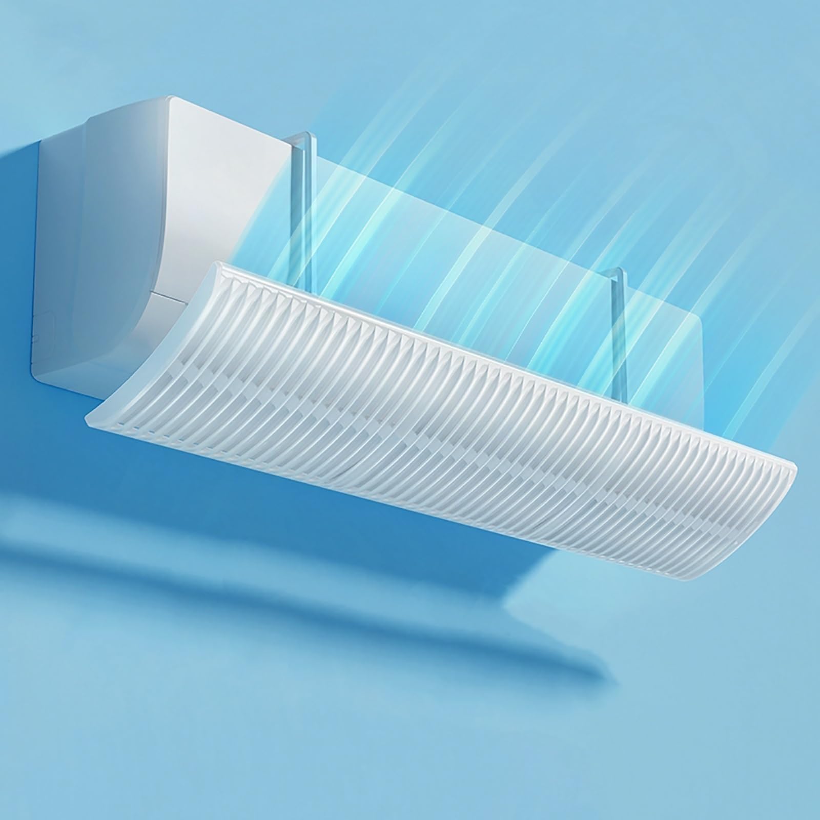 THE WHITE SHOPAir Conditioner Deflector Air Conditioning Wind Shield, Split Ac Adjustable Flow Deflector Preventing Ac From Blowing Directly, For Home Office Retractable Ac Windshield
