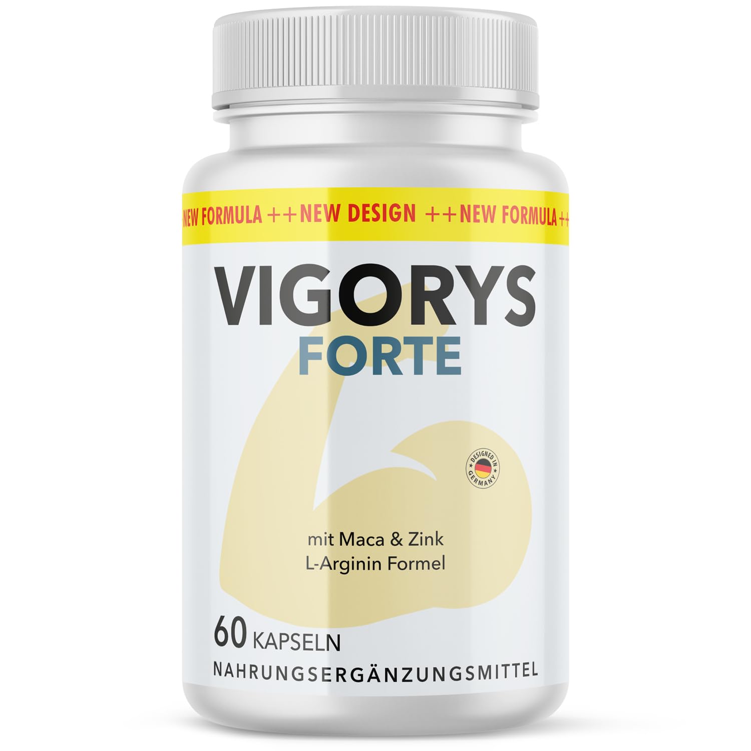 Vigorys Forte Kapseln | mit L-Arginin, L-Citrullin sowie Maca, Traubenkernextrakt und Zink | 60 Kapseln Inhalt pro Dose