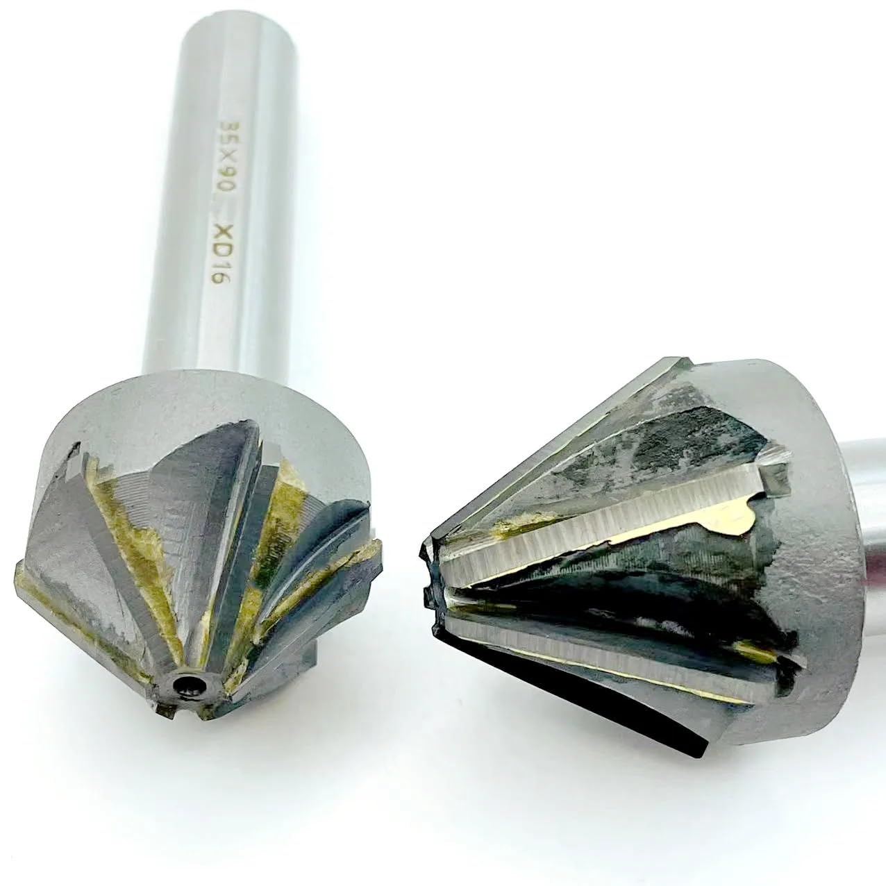 1 foret à chanfreiner 60/90 degrés, diamètre de coupe 16-60 mm, fraise à chanfreiner avec lame en carbure de brasage, tige droite TCT, fraise à chanfreiner(40mm-60degree)