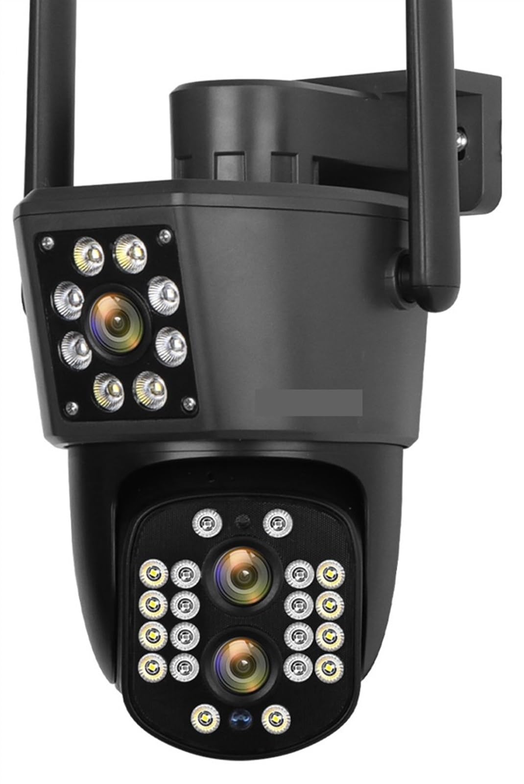 CVFRDD 4K Dual Screens Security Camera Outdoor 8MP Three Lens PTZ 10X Optical Zoom Auto Tracking Waterproof CCTV Camera(WIFI 8MP Add 32GB)