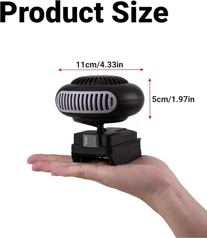 Calefactor Eléctrico Portátil 170W con Rotación y Puertos USB miniatura 2