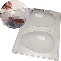 Forma Ovo De Páscoa 500g Sp51 Silicone 3 Partes 2 Cavidades