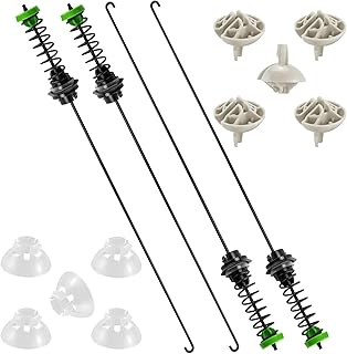 W11130362 Washer Suspension Rod Kit (Updated) Compatible with Whirlpool Washing Machine - WTW5000DW2, WTW5000DW0, MVWC565FW0, 11022352510 - Include 4 Rods, 5 Suspension Balls and Bushings