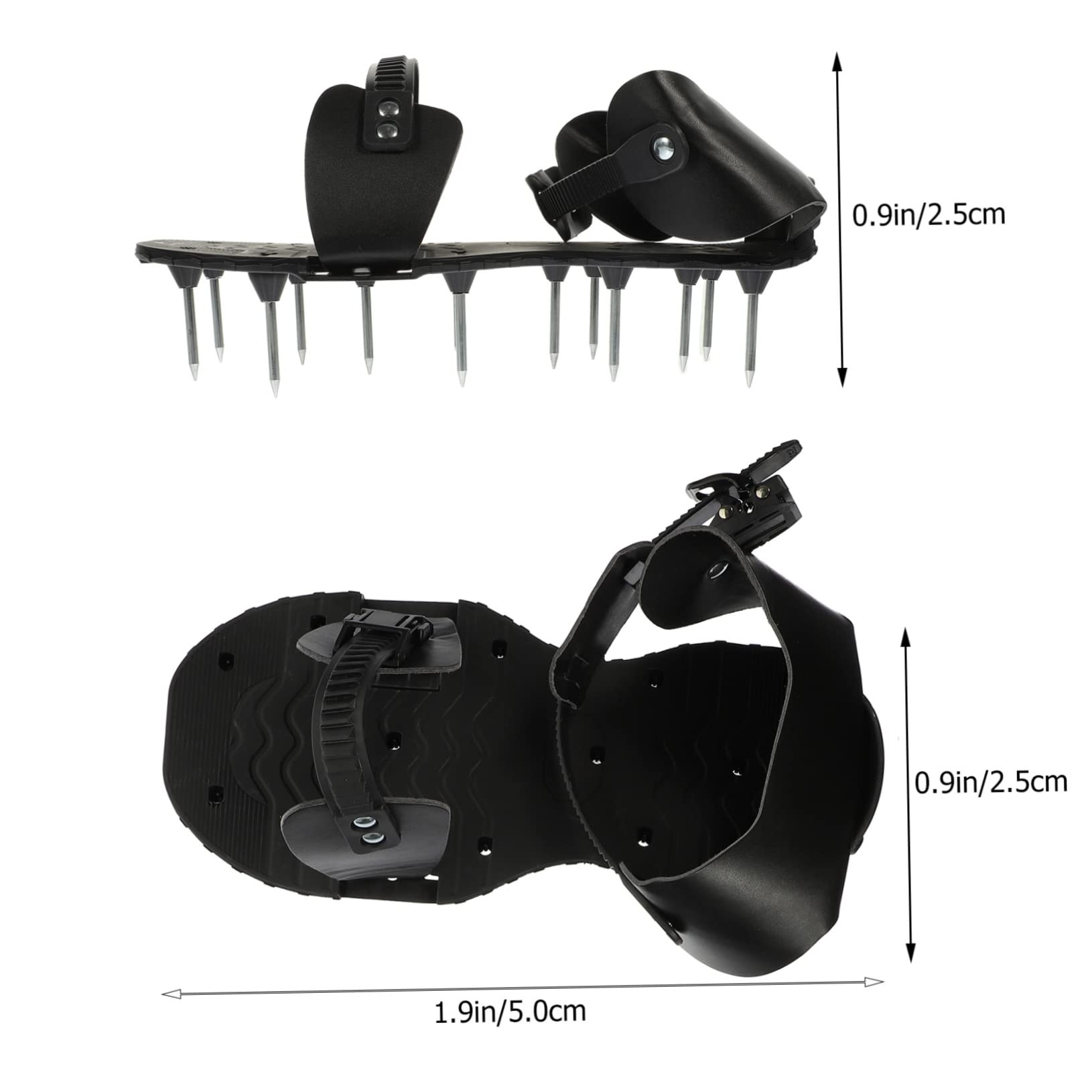 VICASKY Gardening Floor Aerator Shoes Lawn Aerator Shoes Adjustable Spikes for Mowing