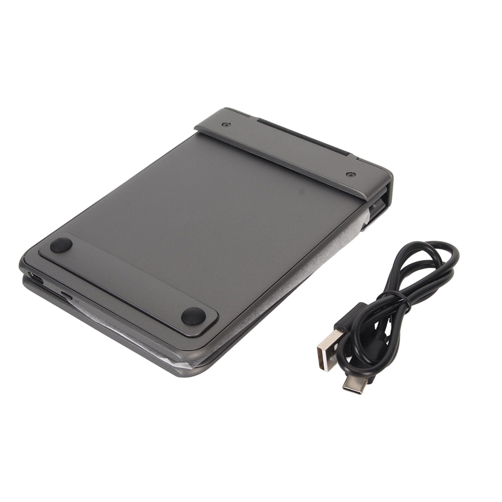 Teclado Bluetooth Plegable, Diseño Portátil Inalámbrico, Escritura de bajo Ruido para Tableta, PC, Material ABS, Ligero, 2 Pliegues